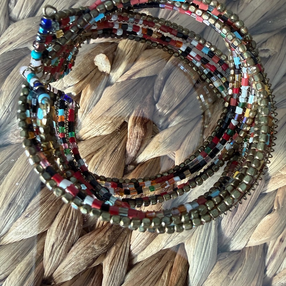 Multicolor Beaded Wrap Bracelet - Women's Jewelry